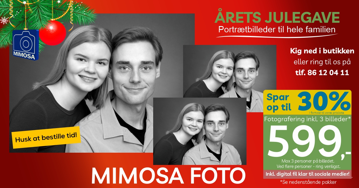 Juleportrætpakke - Portrætfotografering